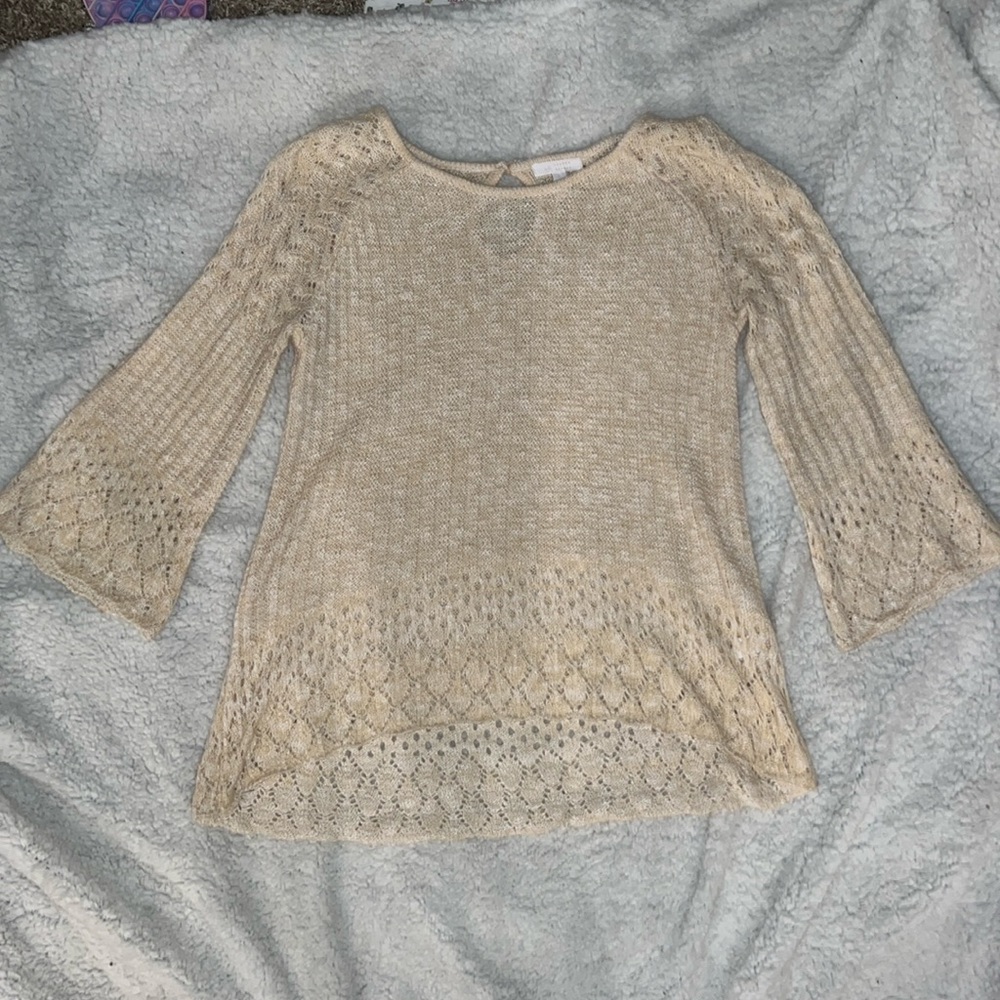 LC Lauren Conrad Cream Top